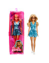 MTFBR37_GRB65,Papusa Barbie Fashionista Blonda Cu Tinuta Casual Albastra Si Ochelari De Soare
