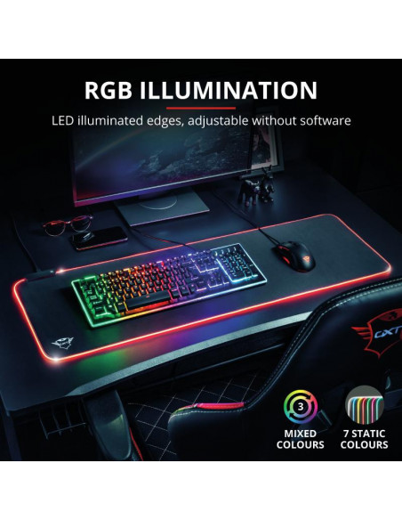 Mouse pad Trust GXT 764 Glide-Flex Flexible RGB, XXL