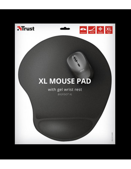 Mouse pad Trust Bigfoot XL, cu gel pad, negru,TR-23728 Mouse pad Trust Bigfoot XL, cu gel pad, negru,TR-23728