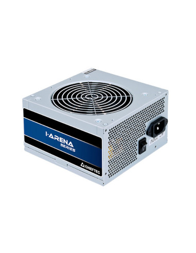 GPB-400S,SURSE Chieftec - gaming, "iArena" 400W ATX,EFF&gt85%,230V only,bulk, "GPB-400S" (timbru verde 2 lei)