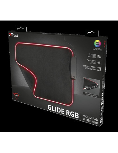 Mouse pad Trust GXT 765 Glide-Flex RGB, negru,TR-23646