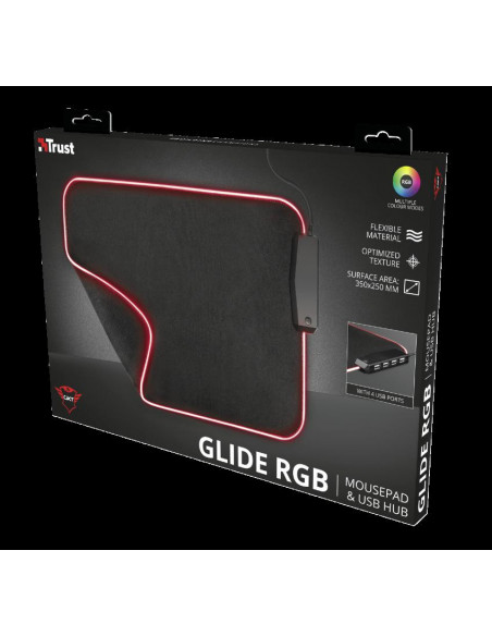Mouse pad Trust GXT 765 Glide-Flex RGB, negru,TR-23646