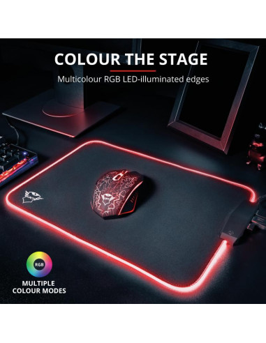 Mouse pad Trust GXT 765 Glide-Flex RGB, negru,TR-23646