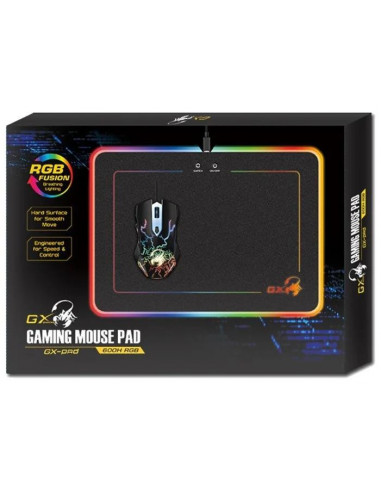 MousePad Genius Gaming GX-Pad 600H RGB, negru,G-31250006400