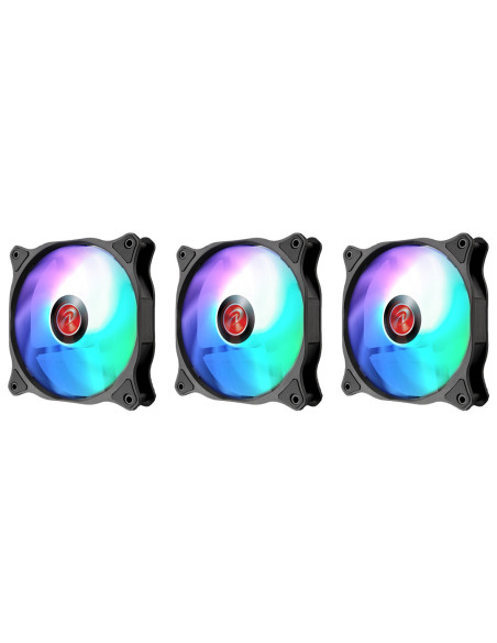 0R40B00192,Ventilator Raijintek EOS 12 Rainbow ADD, 120mm, 3xFan