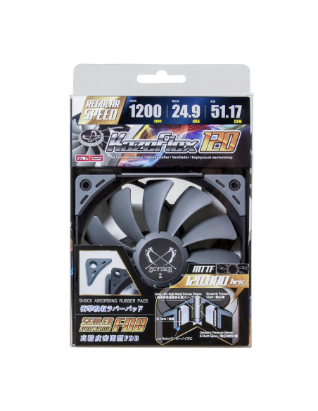 SU1225FD12M-RH,Ventilator Scythe Kaze Flex SU1225FD12M-RH