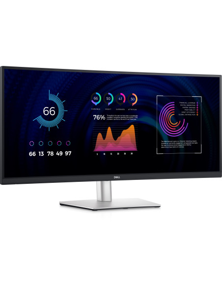 P3424WE-05,Monitor DELL P Series P3424WE, 86,7 cm (34.1"), 3440 x 1440 Pixel, 4K Ultra HD, LCD, 8 ms, Negru