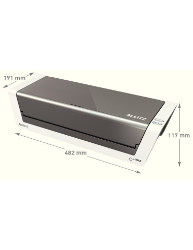 LZ74744000+,Laminator Leitz A3 ilam touch 2, Gri argintiu