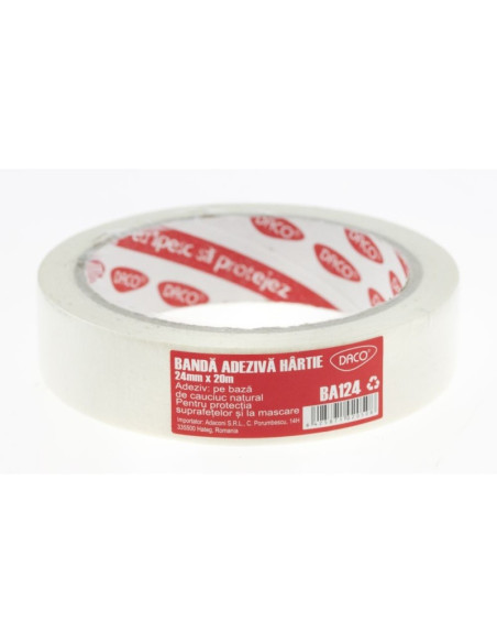BA124,Banda adeziva hartie DACO,24/20, BA124