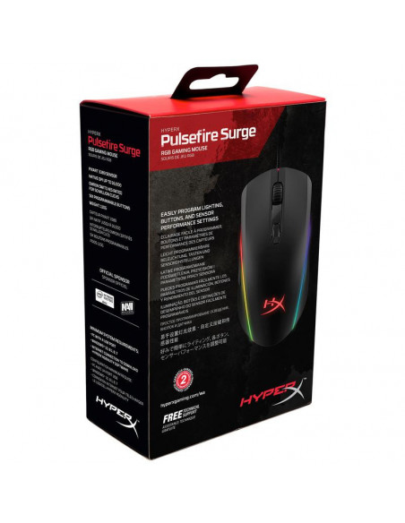 Mouse Kingston HyperX cu fir, Pulsefire Surge, negru,HX-MC002B