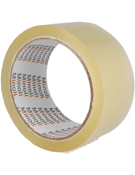 EAN-009042,Banda adeziva MINOLI solvent 48 mm x 66 Y, Transparenta