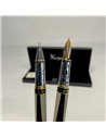 S220/GRI/NEGRU,Set Kaigelu - Stilou + pix, Gri, negru