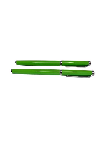S388/VERDE,Set Kaigelu S388 - Stilou cu penita ascunsa + pix, Verde