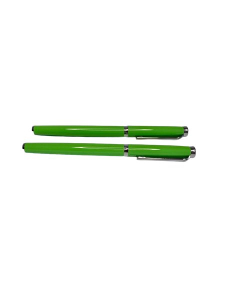 S388/VERDE,Set Kaigelu S388 - Stilou cu penita ascunsa + pix, Verde
