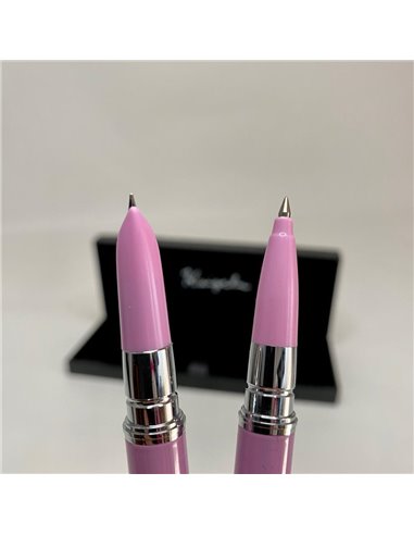 317/LILA,Set Kaigelu 317 - Stilou cu penita ascunsa + pix, Lila
