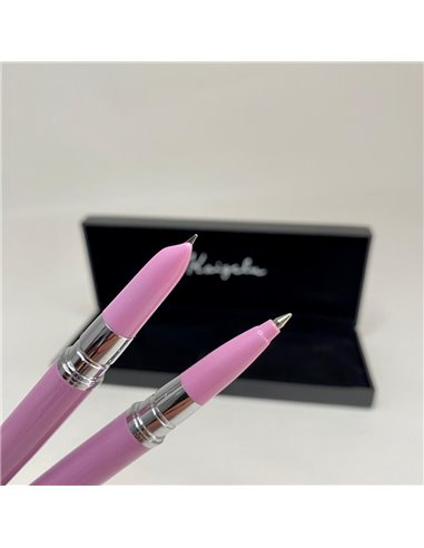 317/LILA,Set Kaigelu 317 - Stilou cu penita ascunsa + pix, Lila