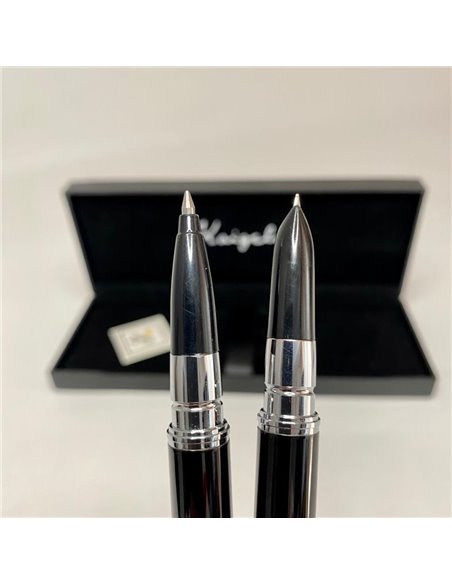 317/NEGRU,Set Kaigelu 317 - Stilou cu penita ascunsa + pix, Negru