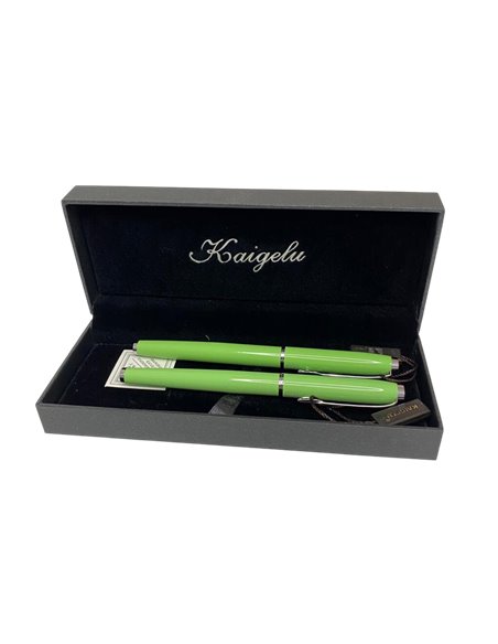 317/VERDE,Set Kaigelu 317 - Stilou + pix, Verde