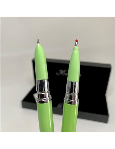 317/VERDE,Set Kaigelu 317 - Stilou + pix, Verde