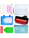GBNORG-101,Set organizator si accesorii pentru goblen cu diamante, 21 piese