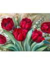 GBN355_2030,Goblen cu Diamante patrate, 20x30 cm, Pachetele Rosii, GBN-355