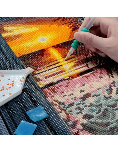 GBN299_4050,Goblen cu Diamante patrate, 40x50 cm, Vaza Decorativa, GBN-299 2
