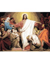 GBN252_4050,Goblen cu Diamante patrate, 40x50 cm, Domnul Iisus Hristos, GBN-252