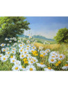 GBN236_4050,Goblen cu Diamante patrate, 40x50 cm, Petale Constrastante, GBN-236