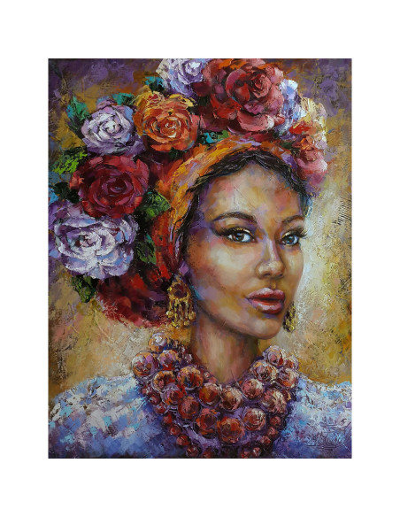 GBN292_4050,Goblen cu Diamante patrate, 40x50 cm, Caracter Floral, GBN-292