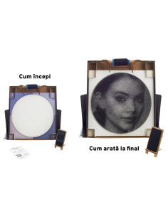 CRST-101,RingString - Tablouri realizate cu fire de ata dupa fotografia ta (Set complet de string art) 2