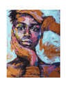 PDP3562_5040,Pictura pe numere Portret 40x50 cm, Geometria Fetei, PDP3562