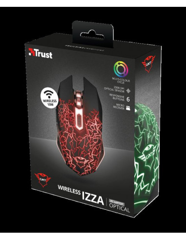 Mouse Trust GXT 107 Izza, Wireless Gaming, negru,TR-23214