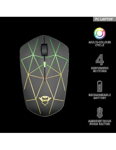 Mouse Trust GXT 117 Strike, Wireless Gam, negru,TR-22625 Mouse Trust GXT 117 Strike, Wireless Gam, negru,TR-22625