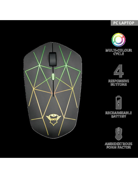 Mouse Trust GXT 117 Strike, Wireless Gam, negru,TR-22625 Mouse Trust GXT 117 Strike, Wireless Gam, negru,TR-22625