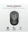 Mouse Trust Yvi, Wireless, black,TR-18519