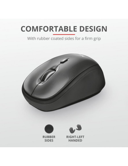 Mouse Trust Yvi, Wireless, black,TR-18519