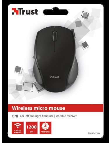 Mouse Trust Oni Micro, Wireless, negru,TR-21048 Mouse Trust Oni Micro, Wireless, negru,TR-21048