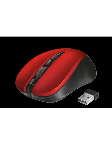Mouse Trust Mydo Silent Click, Wireless, rosu,TR-21871
