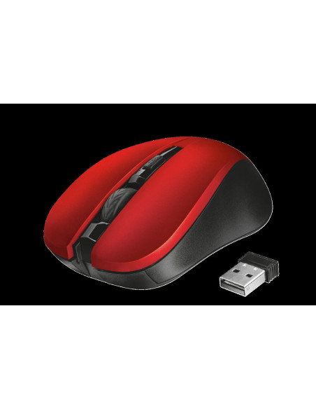 Mouse Trust Mydo Silent Click, Wireless, rosu,TR-21871