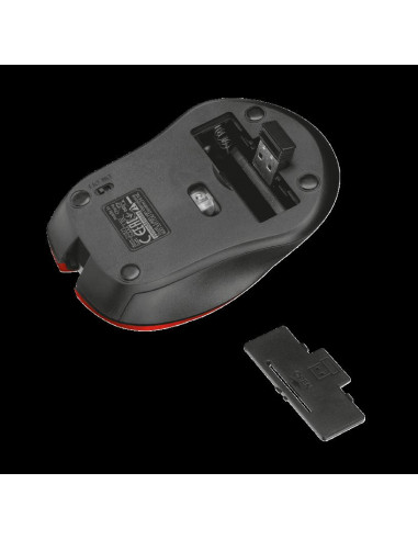 Mouse Trust Mydo Silent Click, Wireless, rosu,TR-21871