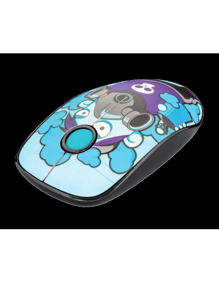 Mouse Trust Sketch Silent Click, Wireless, blue,TR-23335