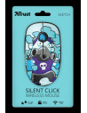 Mouse Trust Sketch Silent Click, Wireless, blue,TR-23335