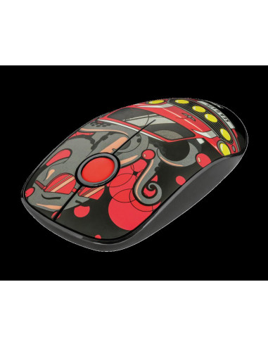 Mouse Trust Sketch Silent Click, Wireless, rosu,TR-23336