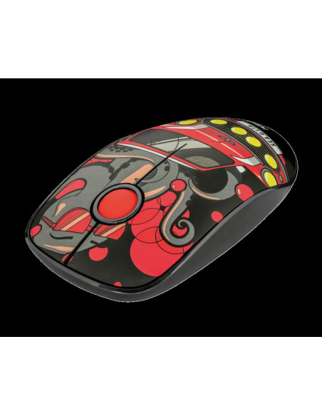 Mouse Trust Sketch Silent Click, Wireless, rosu,TR-23336