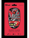 Mouse Trust Sketch Silent Click, Wireless, rosu,TR-23336