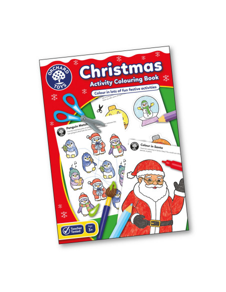 OR125,Cutie 3 in 1 Ajunul Craciunului - joc educativ, puzzle si carte de colorat cu activitati