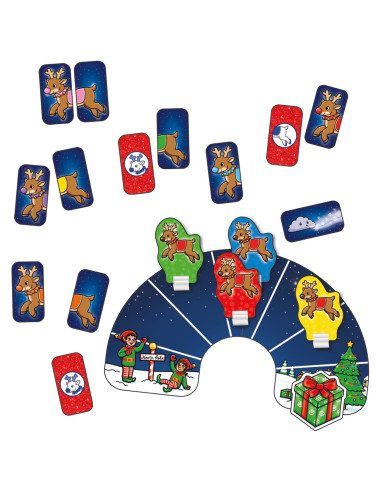 OR125,Cutie 3 in 1 Ajunul Craciunului - joc educativ, puzzle si carte de colorat cu activitati