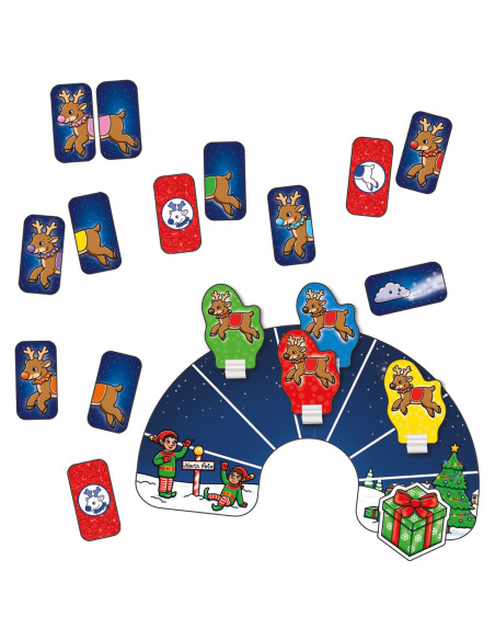 OR125,Cutie 3 in 1 Ajunul Craciunului - joc educativ, puzzle si carte de colorat cu activitati