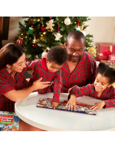 OR125,Cutie 3 in 1 Ajunul Craciunului - joc educativ, puzzle si carte de colorat cu activitati
