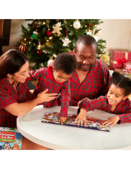 OR125,Cutie 3 in 1 Ajunul Craciunului - joc educativ, puzzle si carte de colorat cu activitati